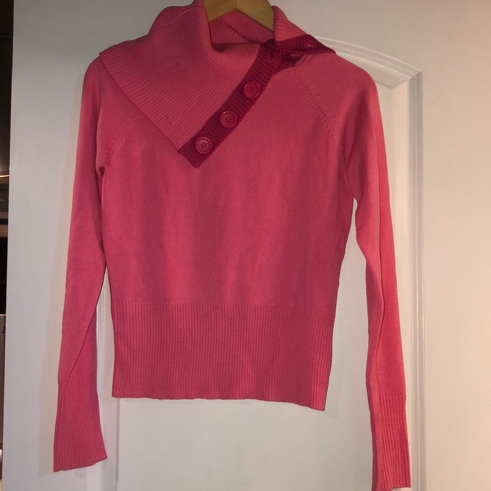 Pink European brand called Only. Size small.